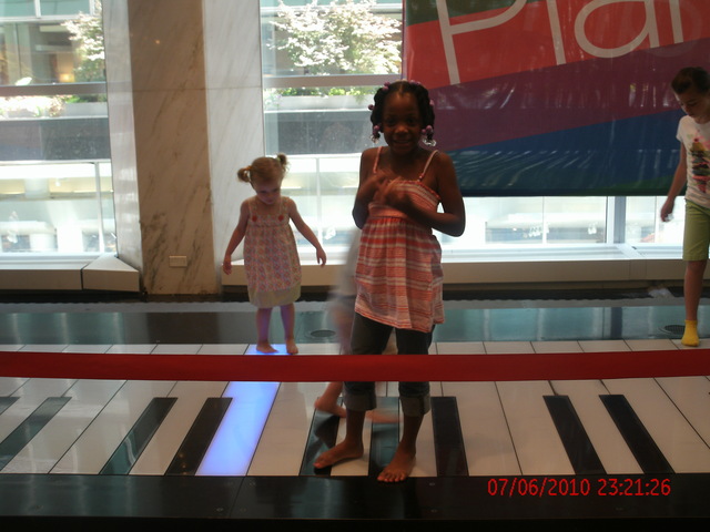 My Trip to New York City. I danced on the giant piano like in the movie "Toys."