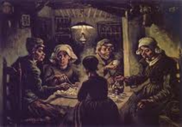 De Aardappeleters (The potato eaters) by van Gohg