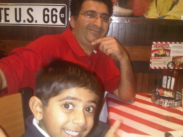 Celebrating Faiz's birthday at Tgi Fridays