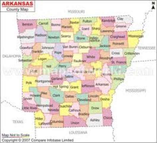 Arkansas becomes a Territory