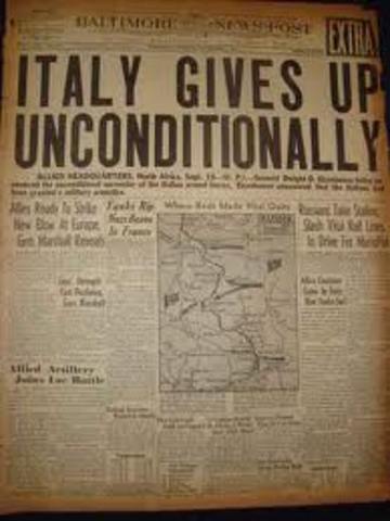 Italy surrenders