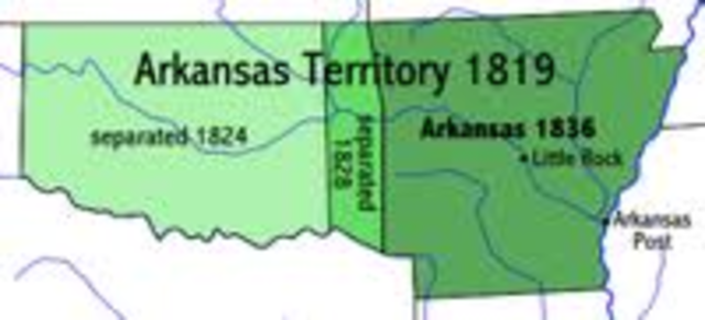 Arkansas becomes a territory