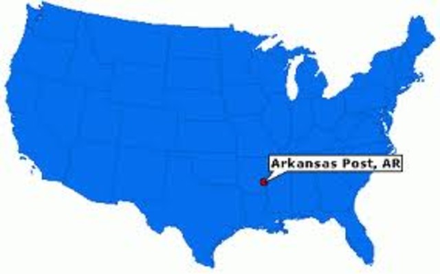 Arkansas Post is named the territorial capital