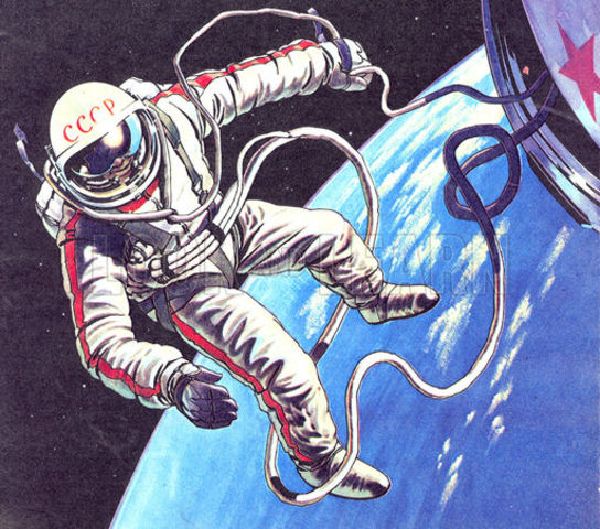 First person to step into space!
