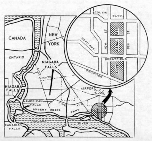 Hooker begins depositing waste into Love Canal