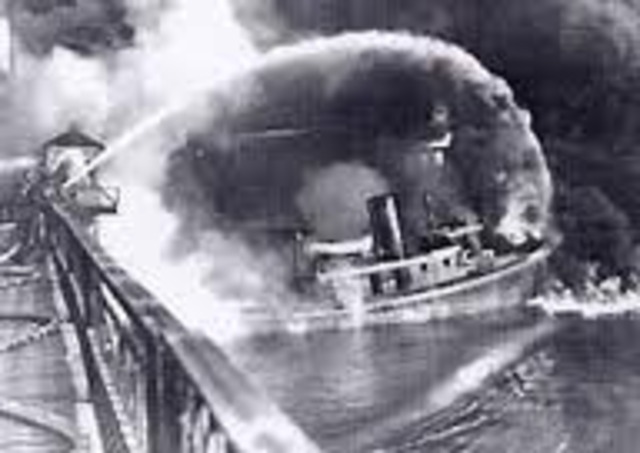 Fire on Cuyahoga River
