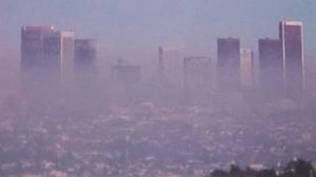 Heavy smog in L.A.
