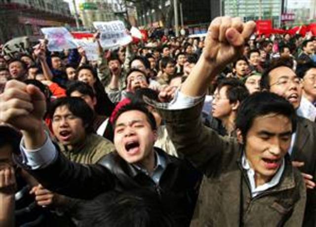 Chinese community protested