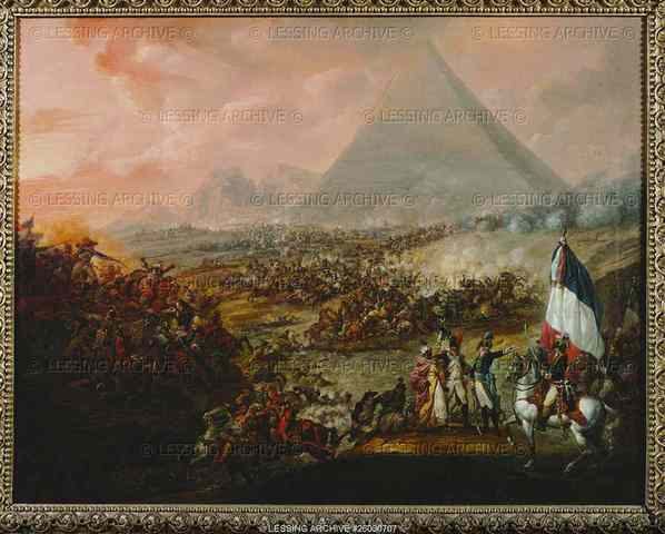 End of the battle of the Pyramids