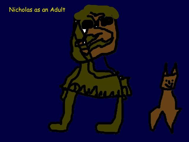 Nichol as adult