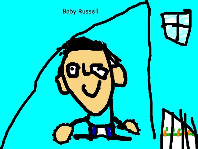 Russell as a baby