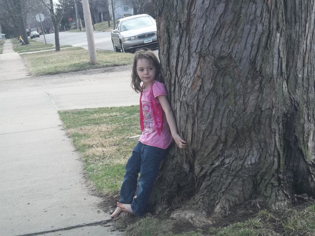 My family took in my little cousin.