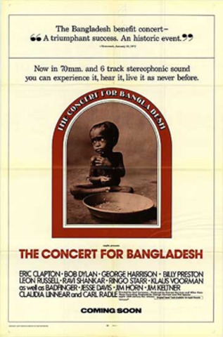 First Benefit Concert organized for Bangladesh by George Harrison
