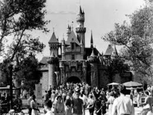 Disneyland opens on July 17 as Walt Disney's first theme park.