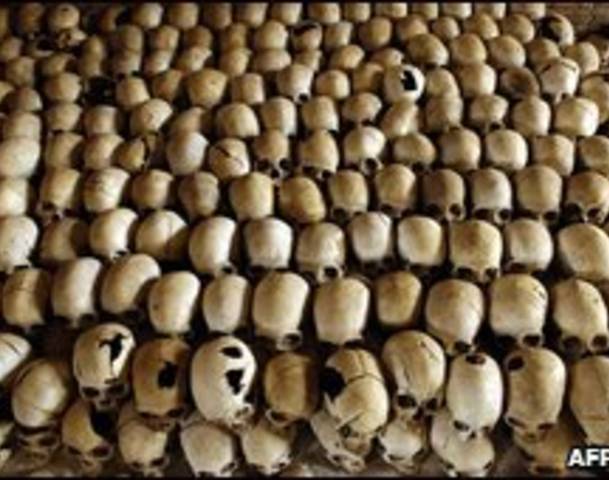 Massacre at the Nyarubuye Roman Catholic Church - thousands of Tutsi are killed, first by grenades and guns and then by machetes and clubs.