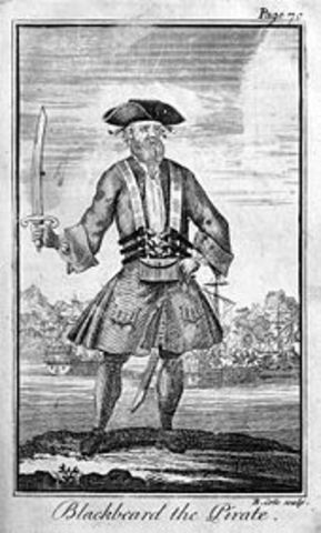 1600-1700 Age of the Pirates - Blackbeard being the most famous