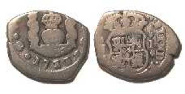 Se acuñó la primera moneda en Guatemala un doblón de dieciséis escudos.