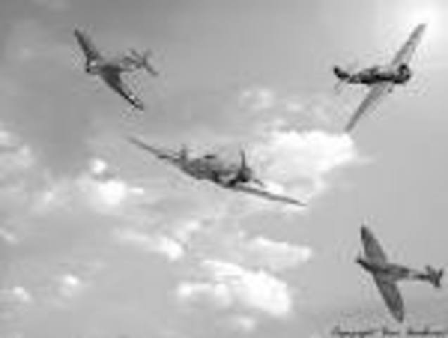 Anne witnesses air fight