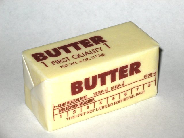 Joyful news that each person will recieve an extra quarter of butter