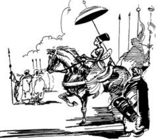 Muslim berbers invade spain