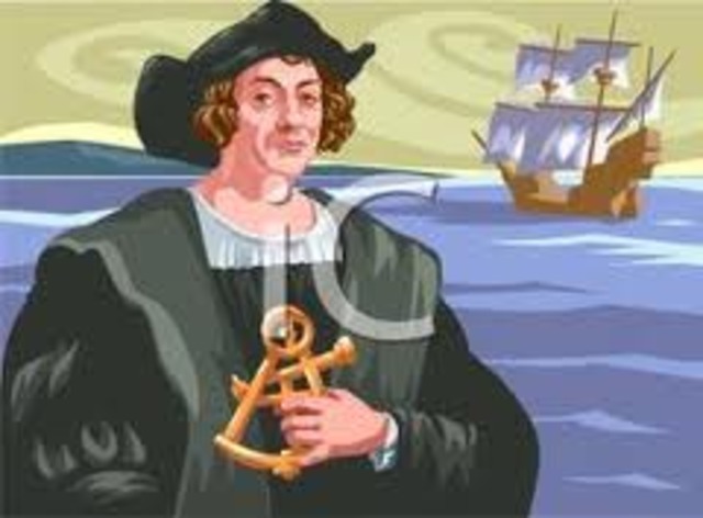 Christopher Columbus leaves spain