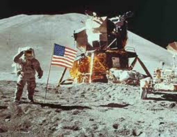 The US lands 3 astronauts on the moon