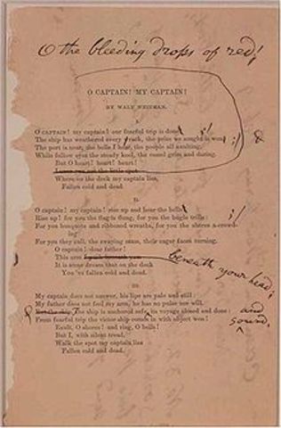 Walt Whitman- O Captain! My Captain!