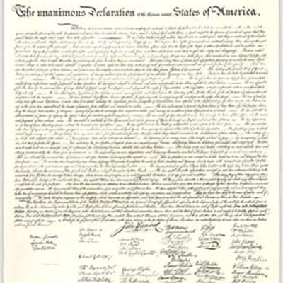 Timeline:  Declaration of Independence