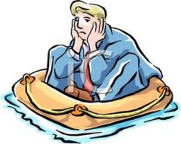 Phillip and the negro man Timothy, are stuck on the raft eating raw fish and chocolate