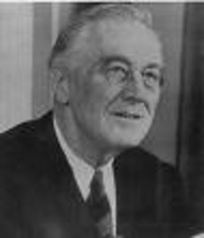 FDR elected to first of four terms