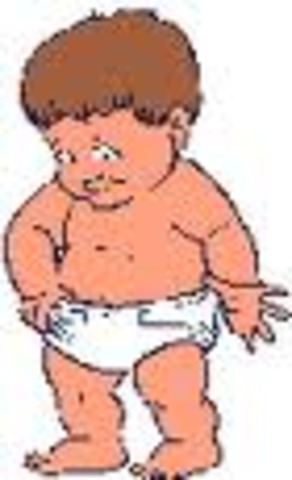 Cuando yo tenía tres años, yo trataba de hablar, me ponía de pie, y me bañaba cada día.