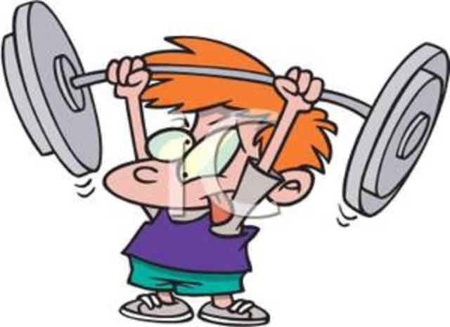 Yo hacía ejercicio.