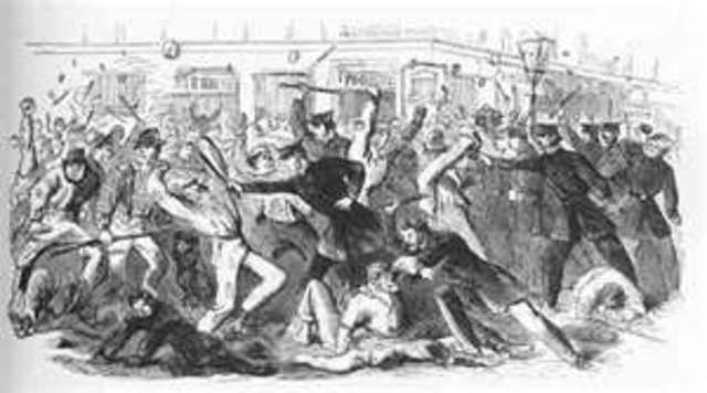Antidraft riots in NYC
