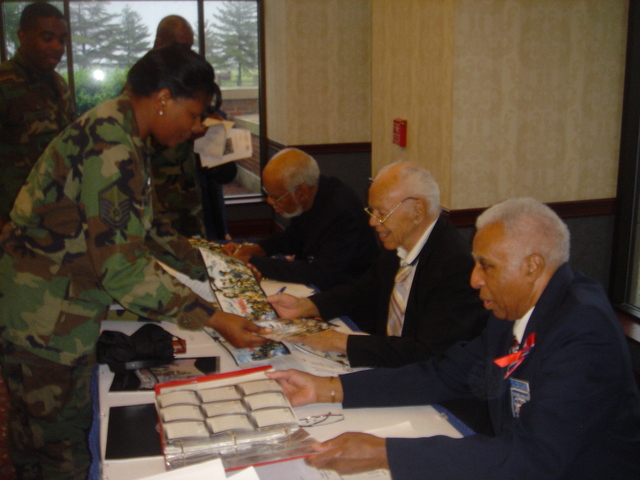 Hugh J White Chapter visit Scott AFB