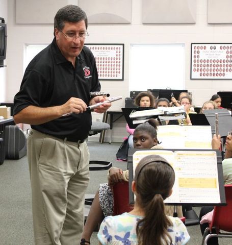 Yo tocaba en la banda de escuela.