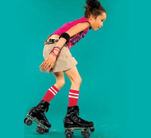 Cuando yo tenía once años, yo patinaba con mis amigos.