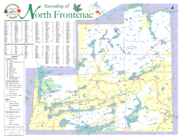 NF Township Wall Map (Lot/Con and Topo versions)