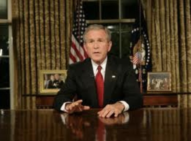 Bush declares war