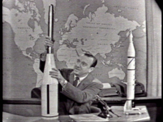 Explorer 1, the first American satellite, enters orbit around Earth.
