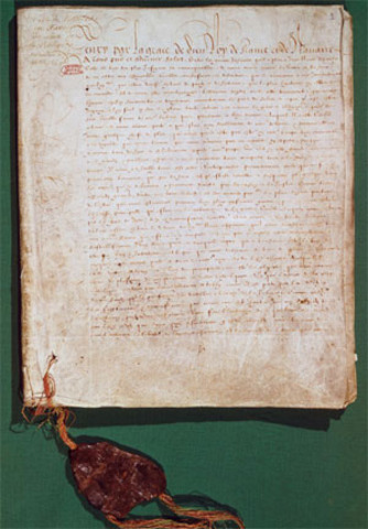 Henry IV signe l'édit de Nantes