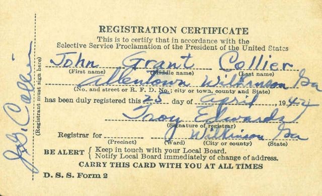 Congress sets up the first peacetime draft in American history