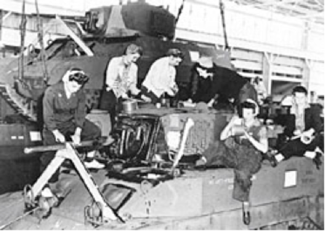 All of Ford's production of motorcars halts due to World War II. Edsel Ford initiates a very successful wartime program.