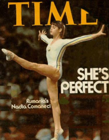 Nadia Comaneci Given Seven Perfect Tens