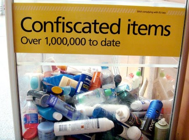 Scotland Yard disrupts major terrorist plot to destroy aircraft travelling from the United Kingdom to the United States. All toiletries are banned from commercial airplanes.