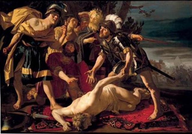 Patroclus is defeated in battle by Hector