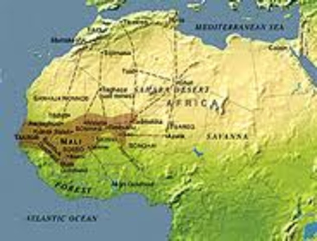 The start of the Kingdom of Ghana, discovery of iron and the control of salt and gold export