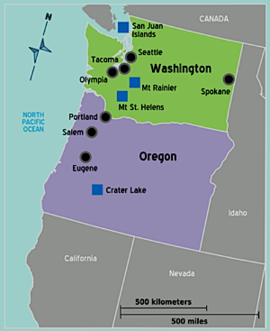Oregon Treaty follwing "54 40' or Flight!" Campaign