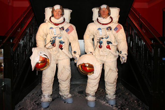 Neil Armstrong and Buzz Aldrin