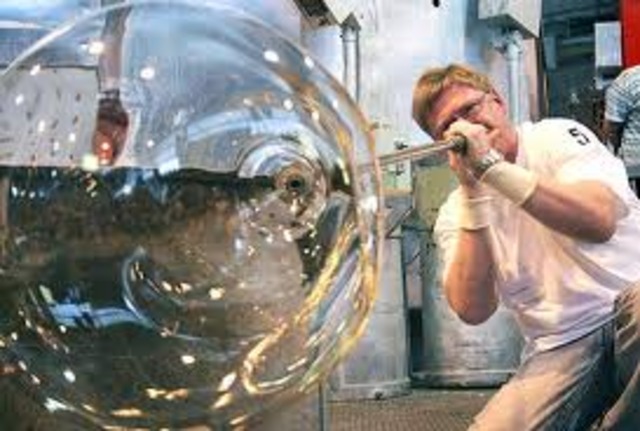 Tecnicas de soplado de vidrio en Grecia