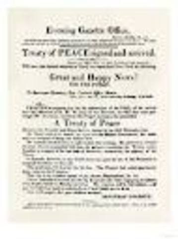 Treaty of Ghent signed